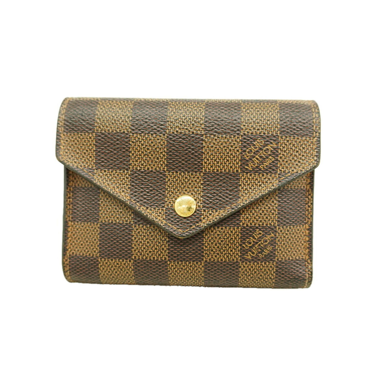 ルイ・ヴィトン(Louis Vuitton) ルイ・ヴィトン 三つ折り財布 ダミエ ポルトフォイユヴィクトリーヌ N61700 エベヌ ローズバレリーヌレディース 23,202円