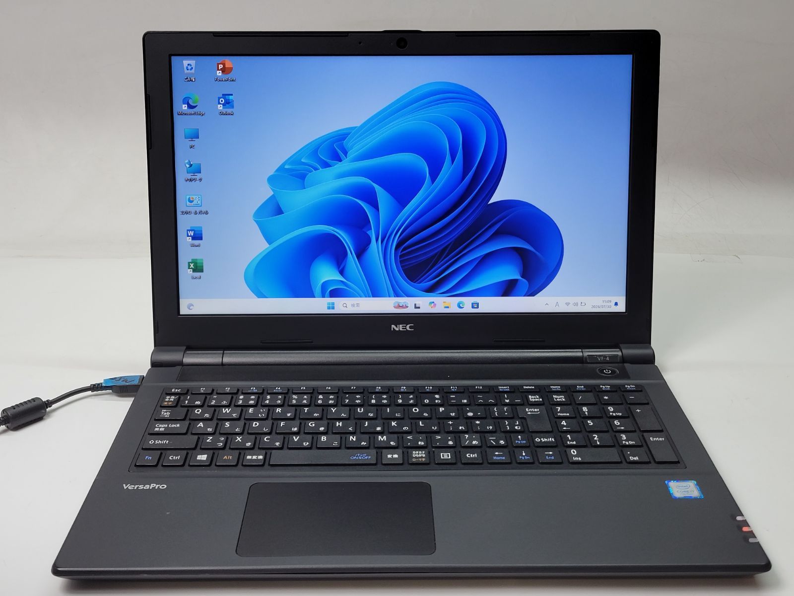 【整備済み美品】【送料無料】【7日保証】ノートパソコン/NEC VersaPro PC-VRV27FB7R3R5/i7 7500U/メモリ8GB/256GB SSD/15.6/Win11/Office付き/N2860_968