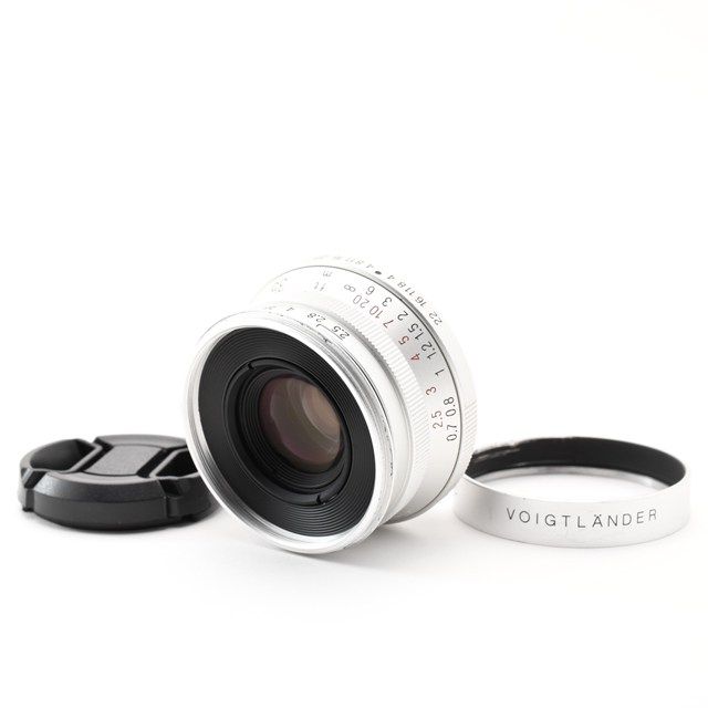 ＜並品＞ Voigtlander COLOR-SKOPAR 35mm F2.5 MC クラシック シルバー｜前枠打痕あり｜小クモリあり｜実用品