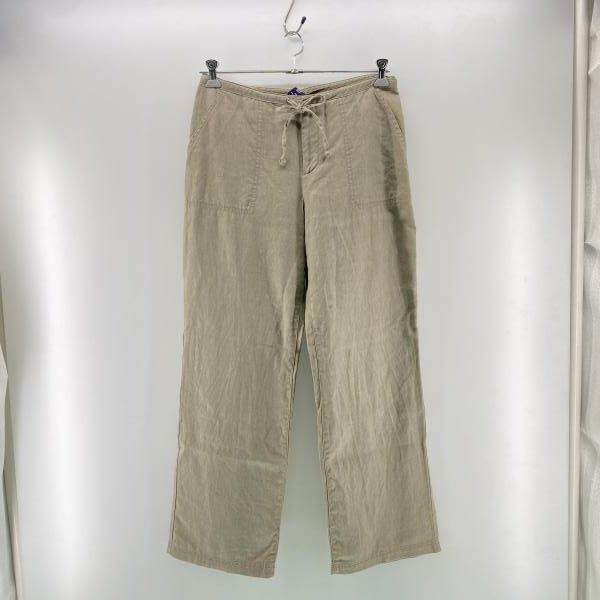 【中古】00s GAP リネンイージーパンツ カーキ サイズM ギャップ[24]