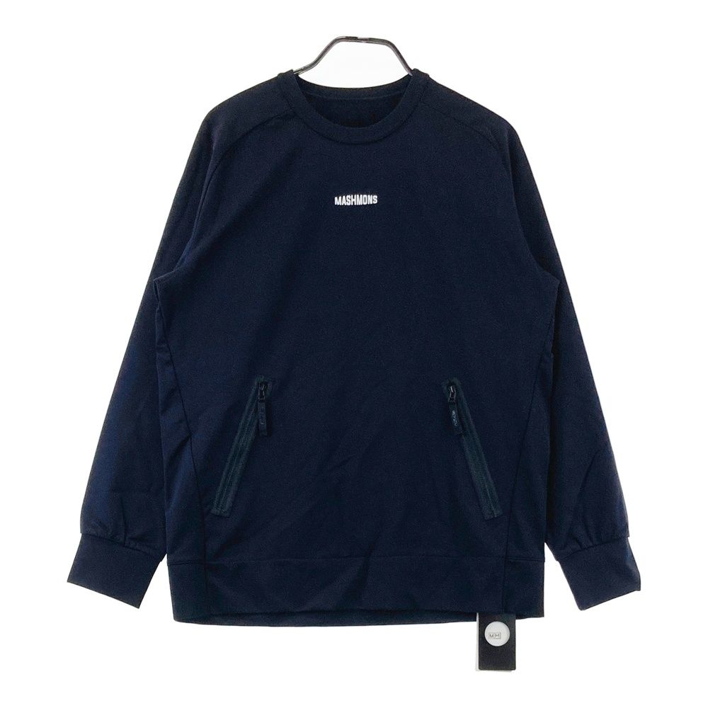 サイズ：L MASHMONS マシュモンズ MAS-7039 スウェット ネイビー系 [240101758471] ゴルフウェア メンズ ストスト