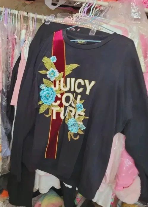 JUICY COUTURE ジューシークチュールロゴ フラワー スウェット