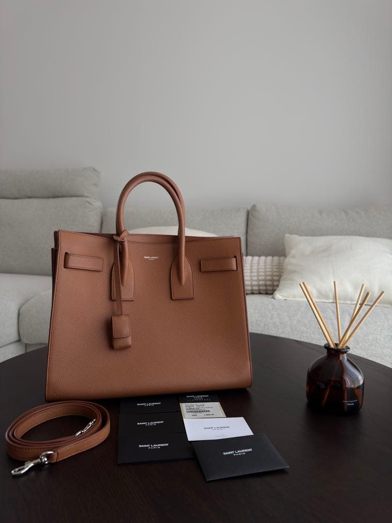 SAINT LAURENT サックドジュール スモール 茶 79,750円