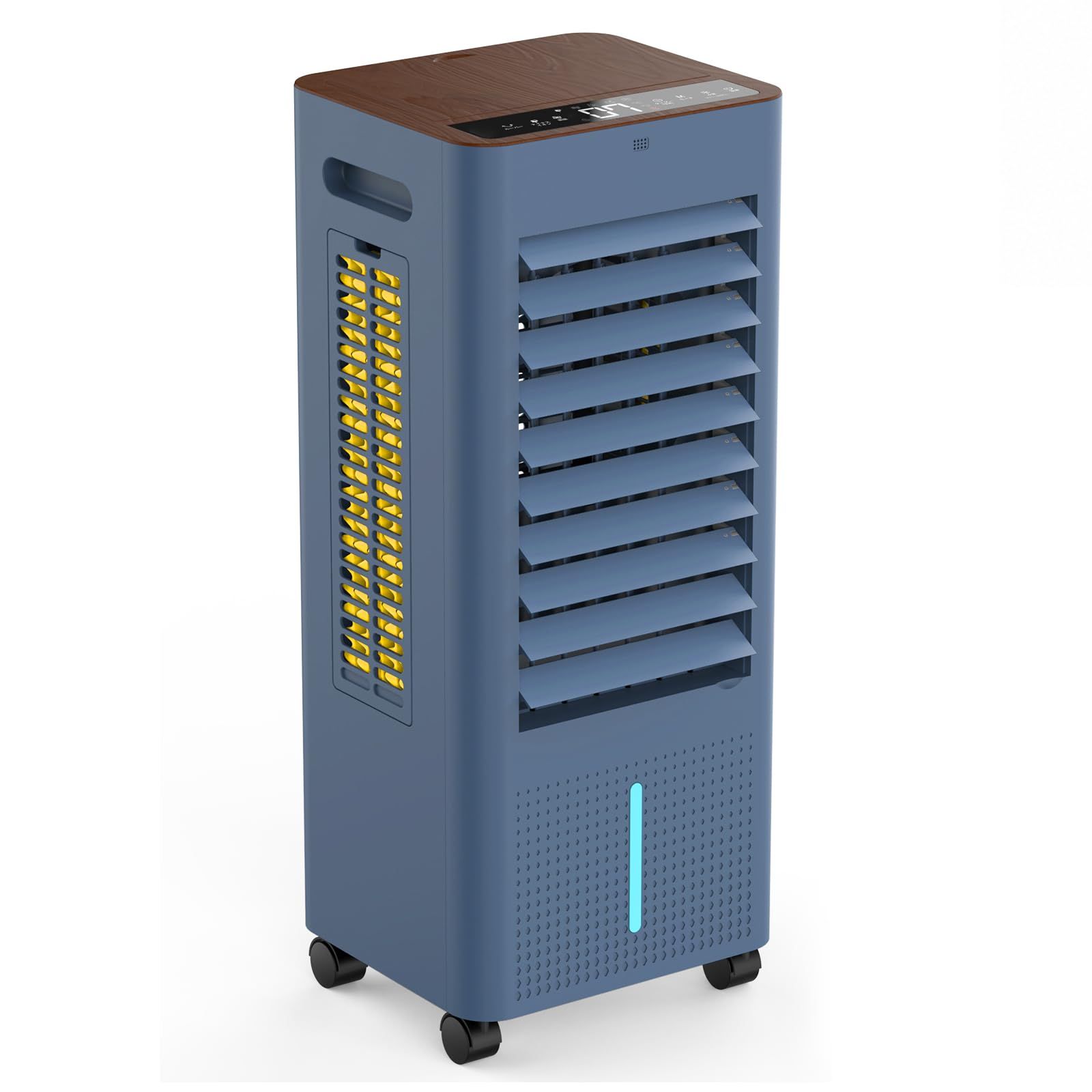 ★新品★Saluyar 冷風機 冷風扇【3方向で吸水し冷感UP】強力冷風 スポットクーラー 冷房 冷風扇風機 8L大容量 3つモード 3段階風量切替 9種類の風感 上部給水 上下左右首振り 24H切/入タイマー 水不足提示 氷入れ リモコン遠 5ce28619