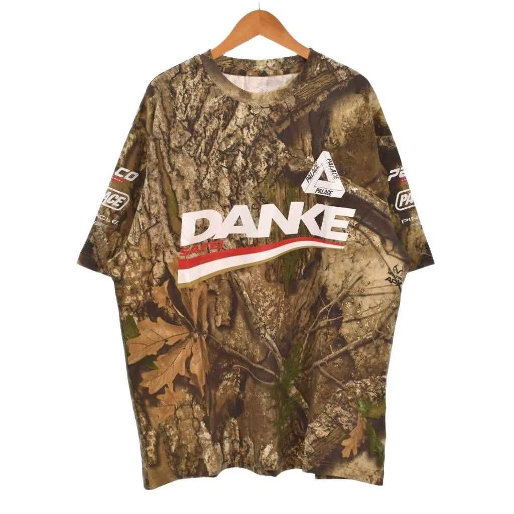 パレス Palace DANKE T-SHIRT REALTREE APX Tシャツ 半袖 クルーネック リアルツリーカモ 迷彩柄 L カーキ 茶 ブラウン ベージュ 緑 グリーン P30TS434-L