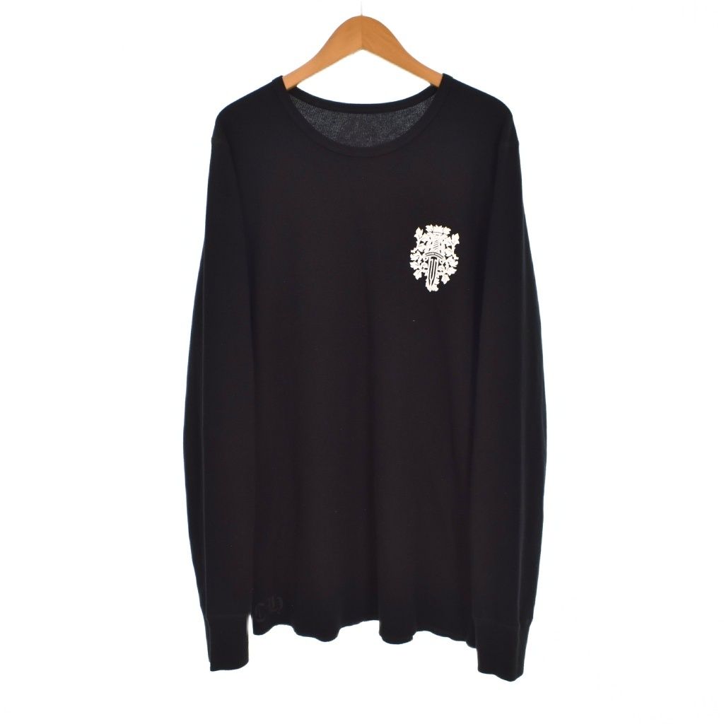 クロムハーツ CHROME HEARTS ヴァインダガー プリント サーマル 長袖 カットソー XL 黒 ブラック ☆AA★ 59,460円