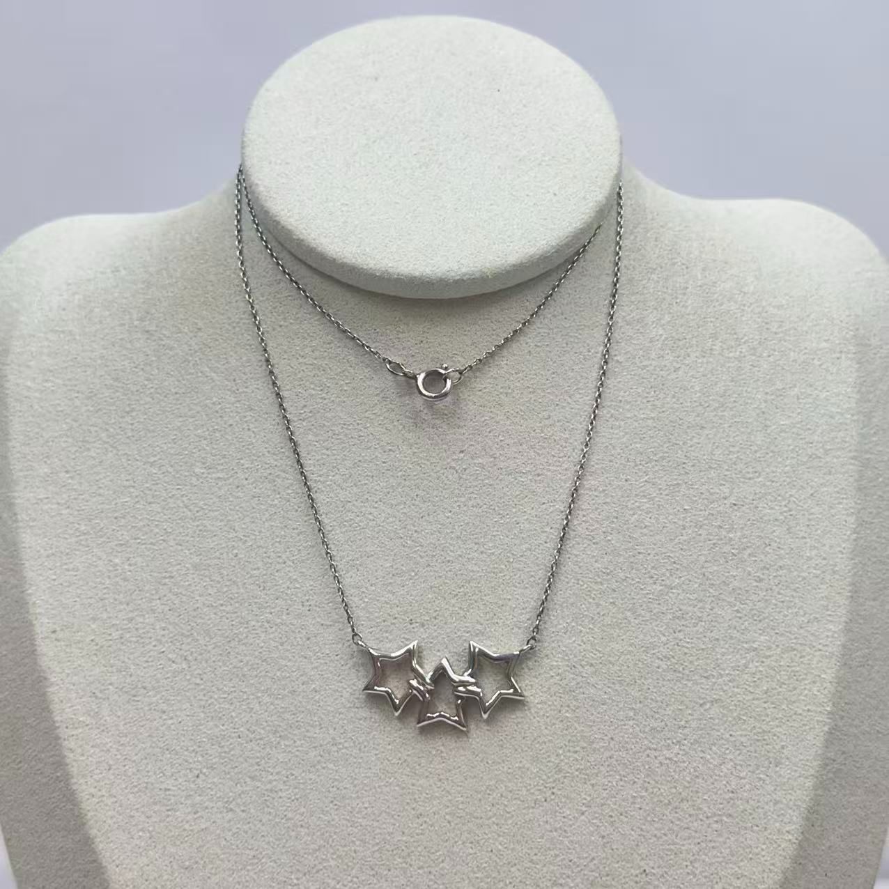 TIFFANY&Co. ティファニー トリプルスター 星 3連 ネックレス SV925