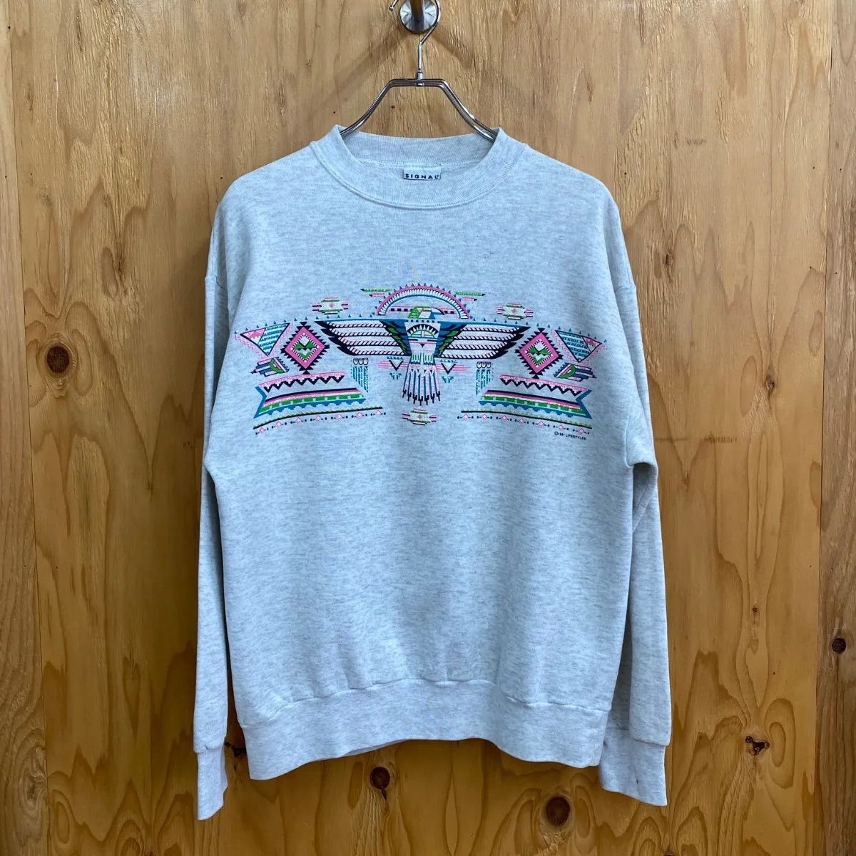 Vintage 90s Native American Eagle Graphic Sweatshirt / USA Made 9,105円