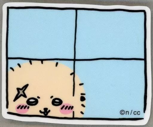 [Used] sticker/sticker sea otter peeking through a window Clear sticker sized to stick to a smartphone “something small and cute”