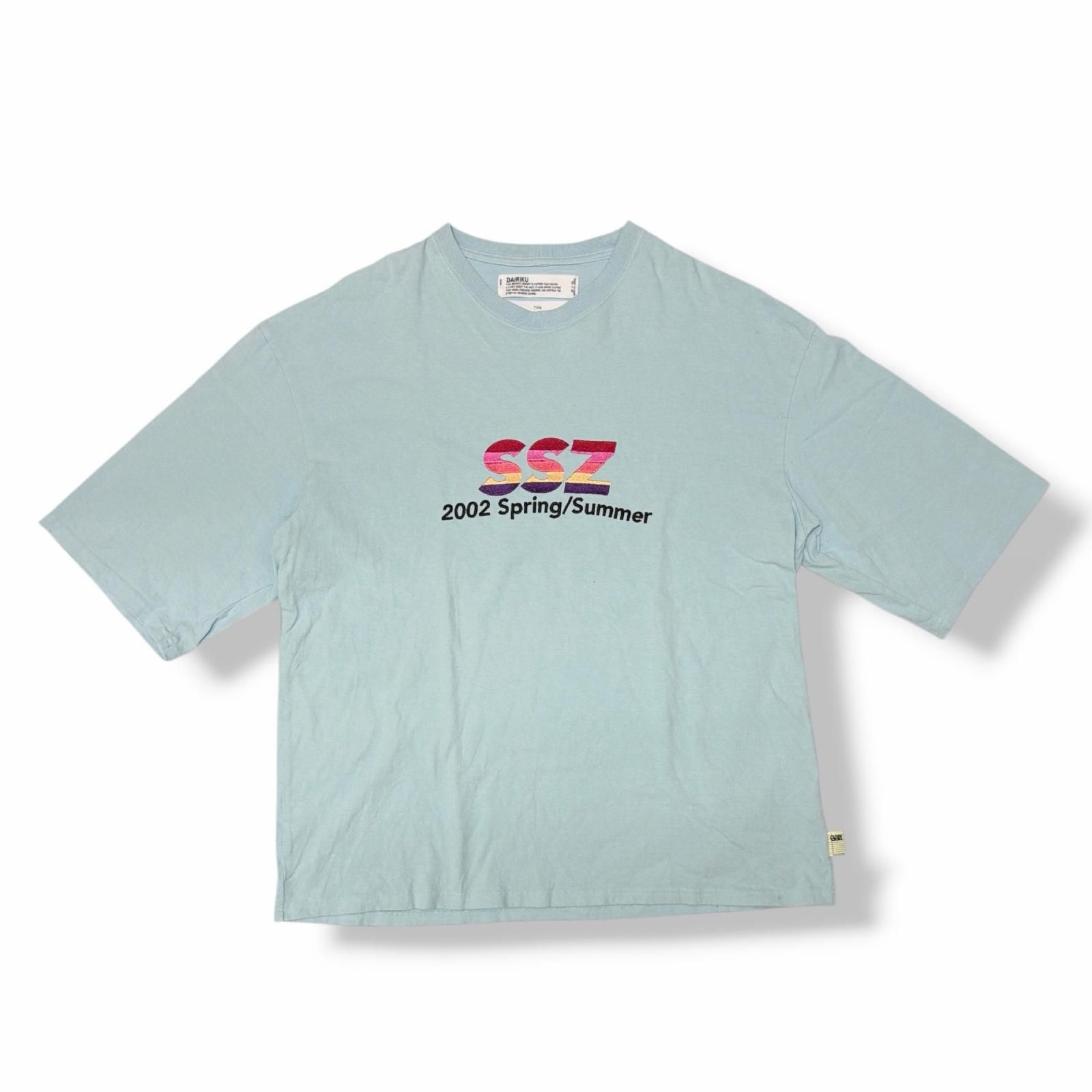 DAIRIKU × SSZ 22AW AFTER SCHOOL 刺繍ロゴ Tシャツ 半袖カットソー ダイリク × エスエスズィー 22AW BM-9 ブルー F （23488M） 7,120円