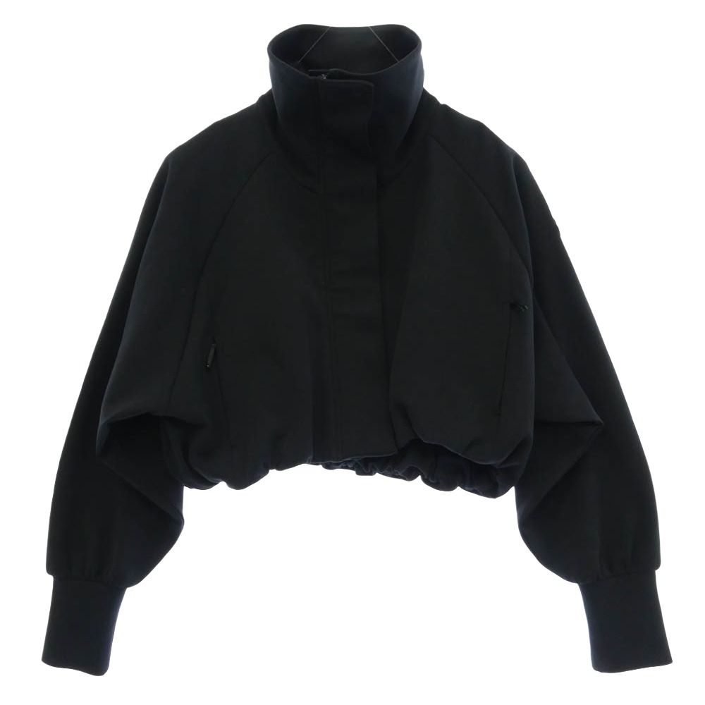 MONCLER モンクレール 25SS K10938G00008 ZIP UP CARDIGAN ジップアップ ショート クロップド カーディガン ブルゾン ジャケット ブラック系 S【美品】【中古】 60,633円
