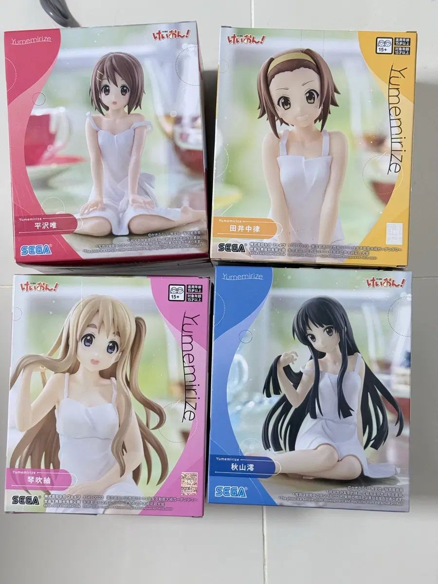 セガ けいおん！ ゆめみリズ フィギュア 4種 セット