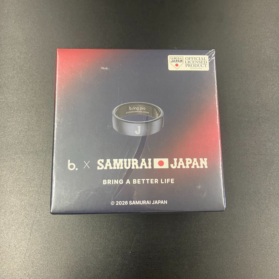 侍ジャパン × b.ring コラボ スマートリング WBC 健康管理 睡眠管理 サイズ 8 新品 シュリンク破れ