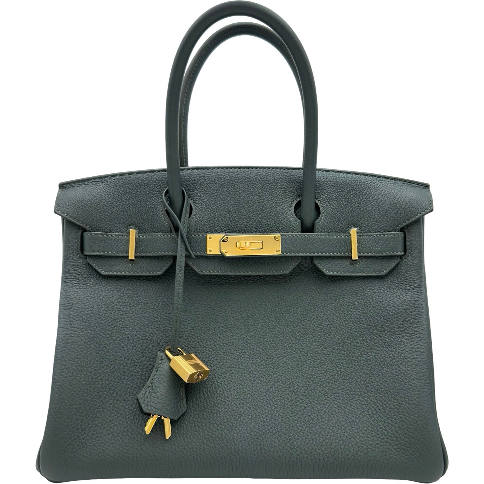 エルメス HERMES バーキン30 K刻印 ヴェールマングローブ ゴールド金具 トゴ レディース ハンドバッグ