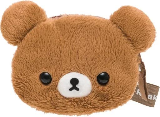 [Used] Wallet/Pass Case Brown Bear Plush Coin Case “Rilakkuma”