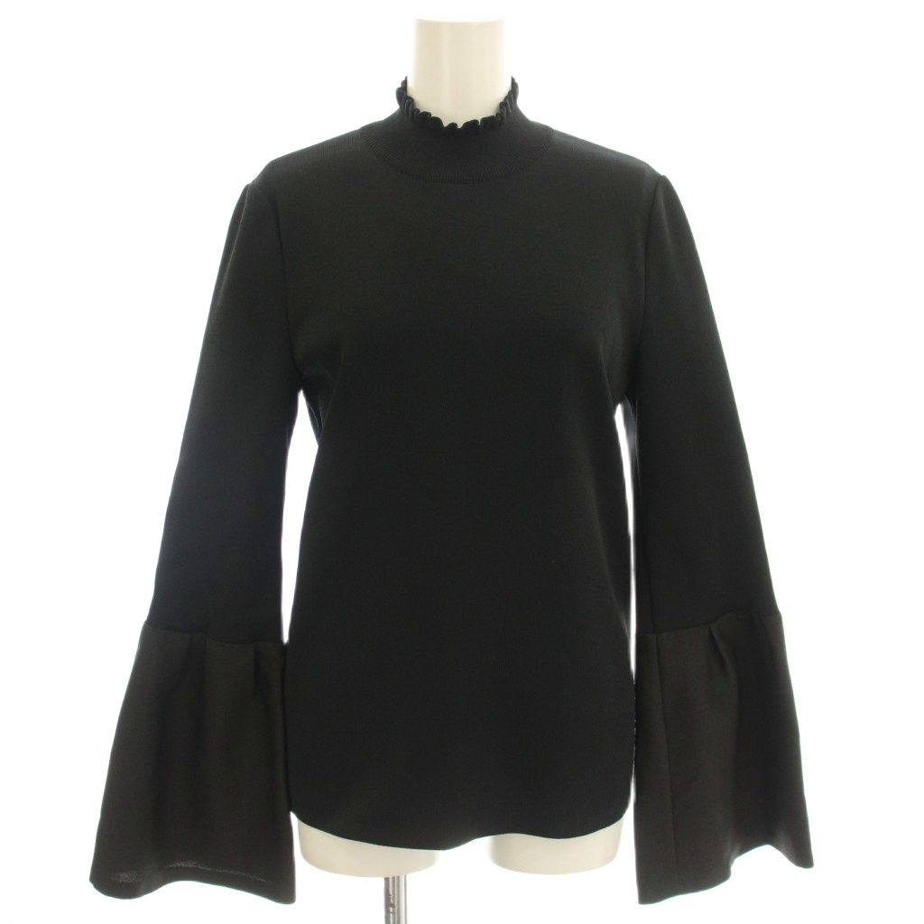 アドーア ADORE 22AW ハイネック ニット カットソー 長袖 フレアスリーブ 38 黒 ブラック 531-2270004 /☆G