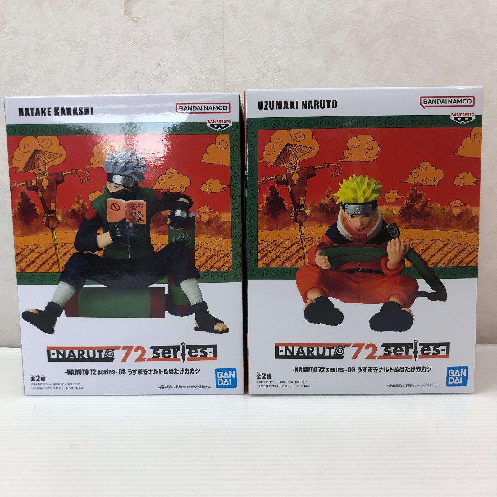 ▲80 Naruto 72 Series-03 Uzumaki Naruto & Hatake Kakashi Figure 2 Piece Set Unopened Item smtketc099369
