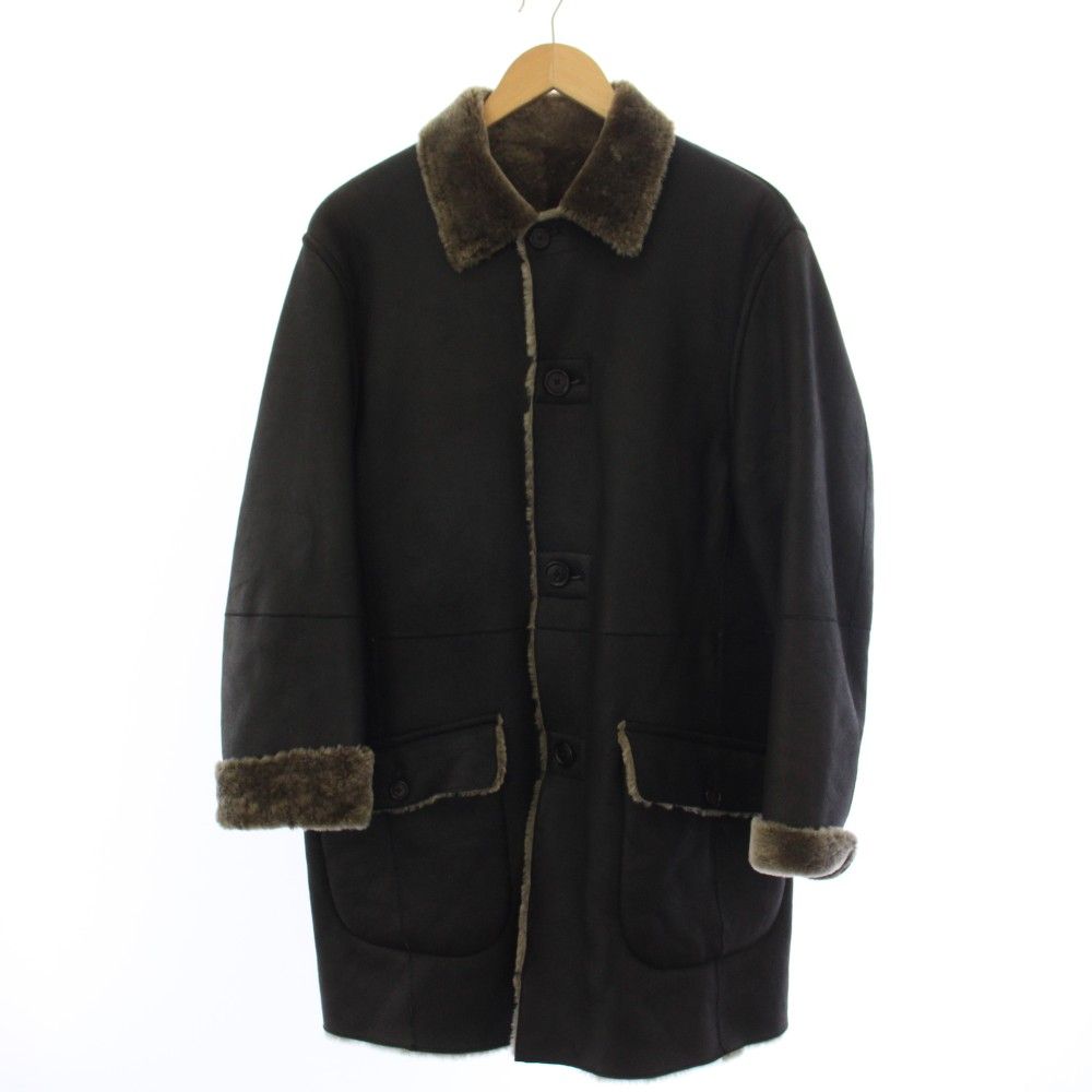 バーバリー ロンドン BURBERRY LONDON ムートンジャケット 羊革 アウター S 黒 ブラック BBN40-345-09 /TK