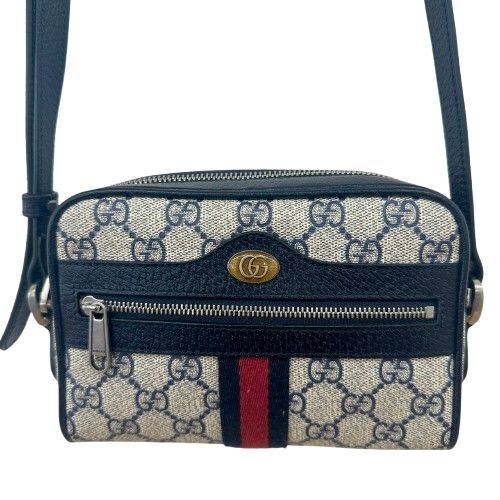 ♪GUCCI グッチ オフィディア ショルダーバッグ 517350 GGスプリーム ネイビー レディース