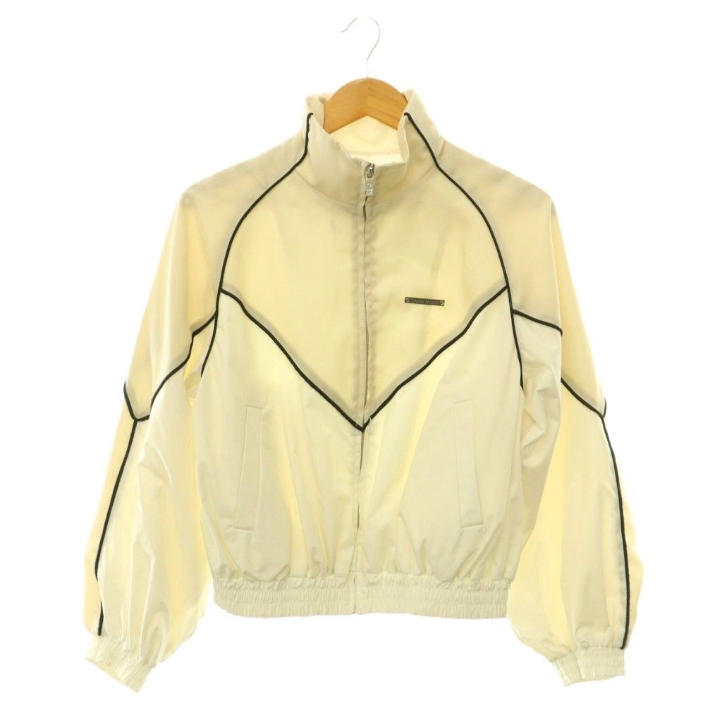 プランクプロジェクト PRANK PROJECT 24SS Satin Track Blouson ブルゾン ジャケット 配色 F ライトベージュ 白 黒 /CX ■OS ■SH