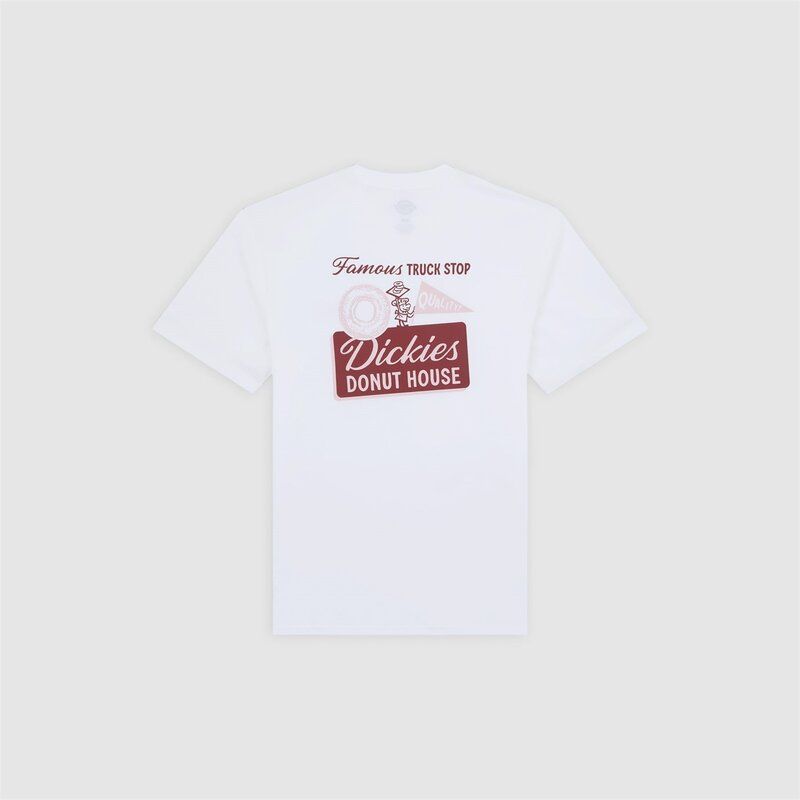 ディッキーズ メンズ トップス Tシャツ Dickies Donut T Mens White ホワイト