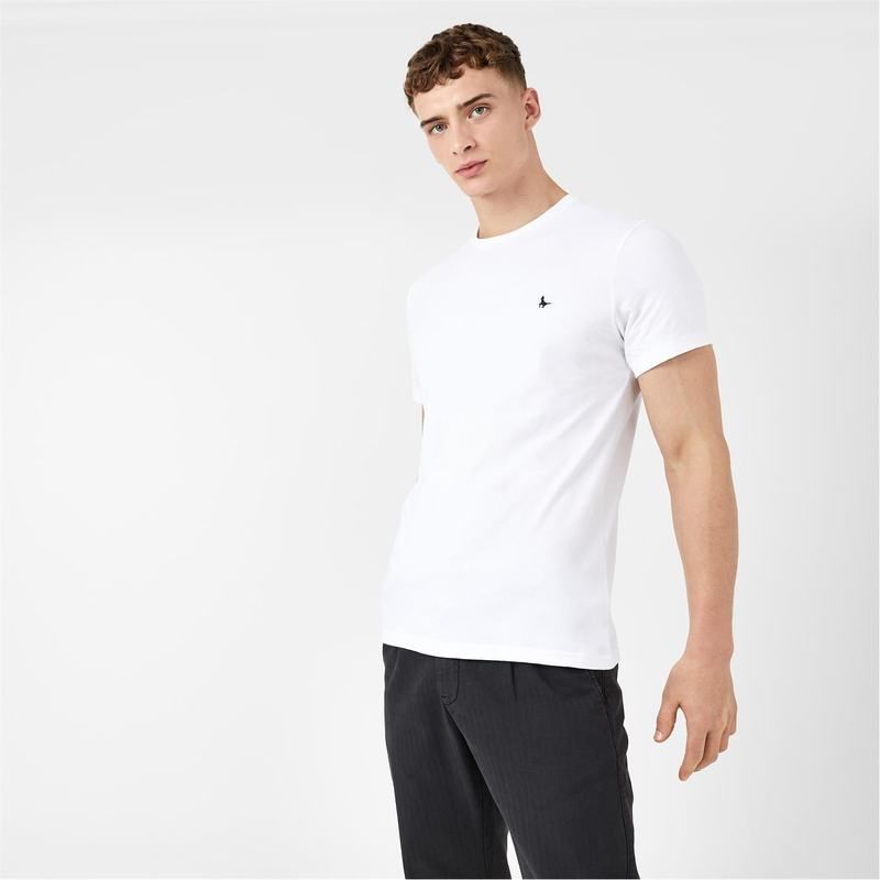 ジャック ウィルス メンズ トップス Tシャツ Jack Wills Sandleford Classic TShirt White ホワイト