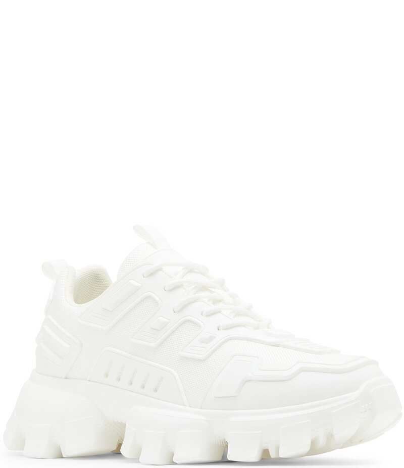 スティーブ マデン メンズ シューズ ドレスシューズ スニーカー レース Steve Madden Mens Ponce Lace Up Chunky Sole Fashion Sneakers Wh