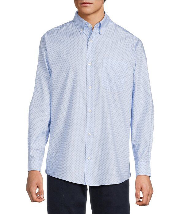 ラウンドトゥリーアンドヨーク メンズ トップス シャツ プリント Roundtree Yorke Geo Printwill Sport Shirt Blue ブルー