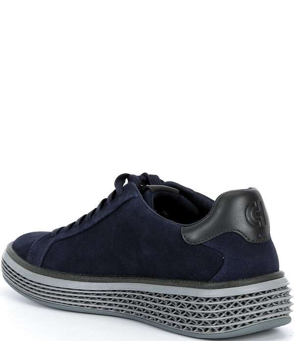 コールハーン メンズ シューズ スニーカー スエード Cole Haan Mens GrandPro Court SkyWeave Suede Sneakers Midnight MoonRavenQ