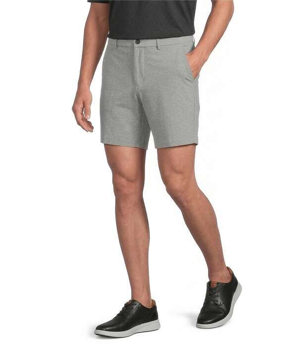 ラウンドトゥリーアンドヨーク メンズ ボトムス ハーフパンツ・ショーツ ショートパンツ Roundtree Yorke 7 Flat Front Heather Performance Shorts