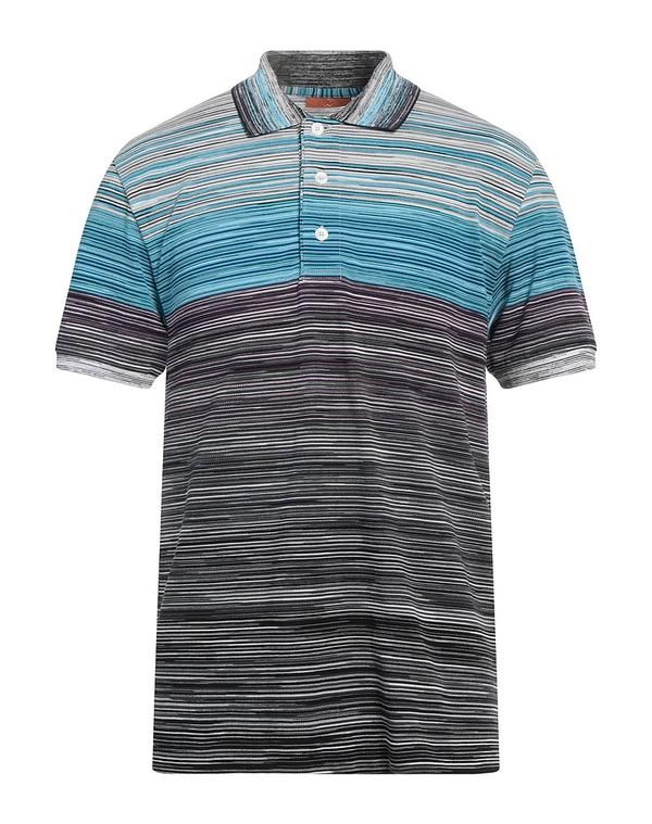ミッソーニ メンズ トップス ポロシャツ MISSONI ポロシャツ Azure Blue ブルー 43,420円