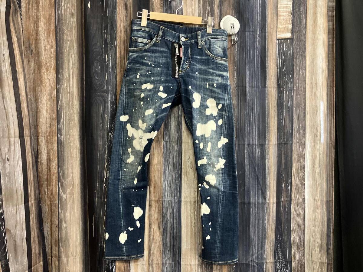 DSQUARED2 ディースクエアード ジーンズ デニム Sexy Twist Big ZIP セクシーツイスト ビッグ ジップ デニムジーンズ サイズ42 14,230円