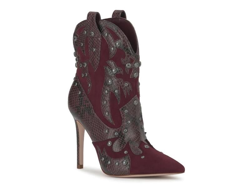 ジェシカシンプソン レディース シューズ ブーツ・レインブーツ Jessica SimpsonPalieve Western Bootie Burgundy バーガンディ