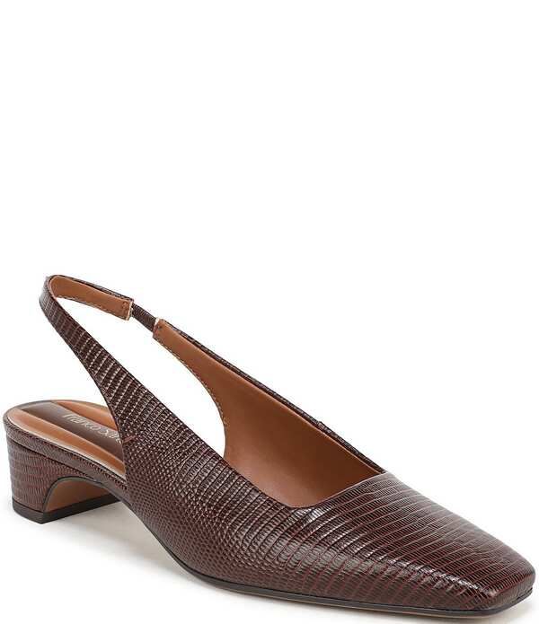 フランコサルト レディース シューズ ヒール レザー Franco Sarto Lyanna Lizard Embossed Leather Slingback Pumps Red レッド