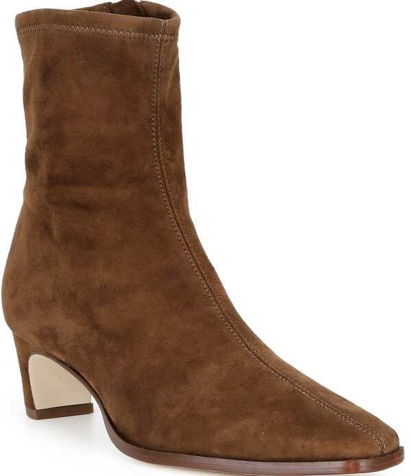 アントニオ メラーニ レディース シューズ ヒール スエード ブーツ Antonio Melani Mae Stretch Suede Dress Booties Cider