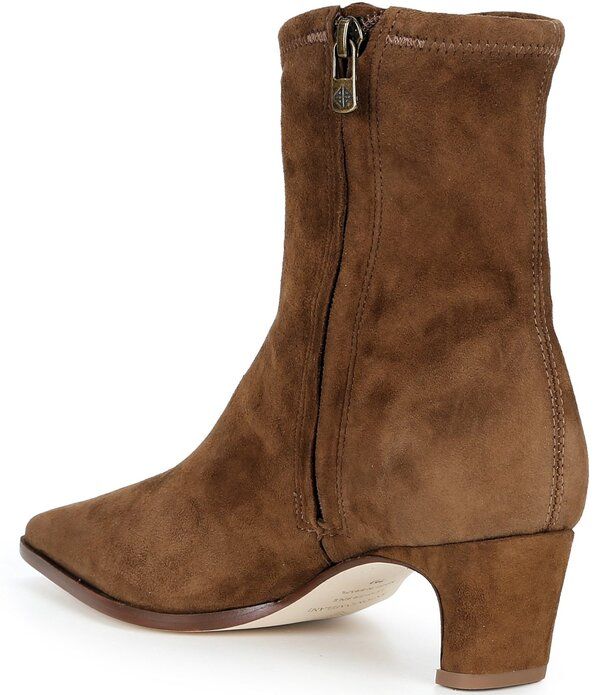アントニオ メラーニ レディース シューズ ヒール スエード ブーツ Antonio Melani Mae Stretch Suede Dress Booties Cider