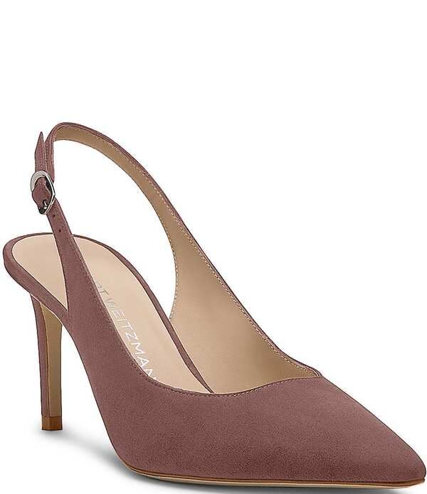 スチュアート ワイツマン レディース シューズ ヒール スエード Stuart Weitzman Womenstuart Power Slingback 75 Suede Pointed Toe Pu