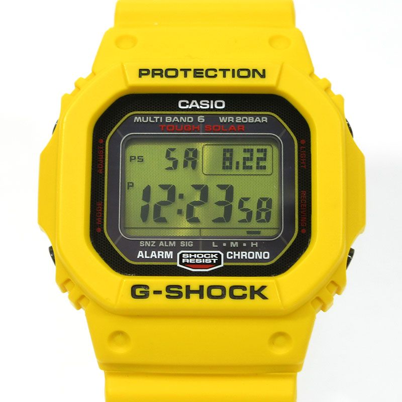 [미에 본점] 중고 CASIO | 카시오 GW-M5630E-9 G-SHOCK 30주년 기념 “라이트닝 옐로우” 30주년 기념 모델 “라이트닝 옐로우” 시계 디지털 디스플레이 터프 솔라 라디오 컨트롤 시계 [131]