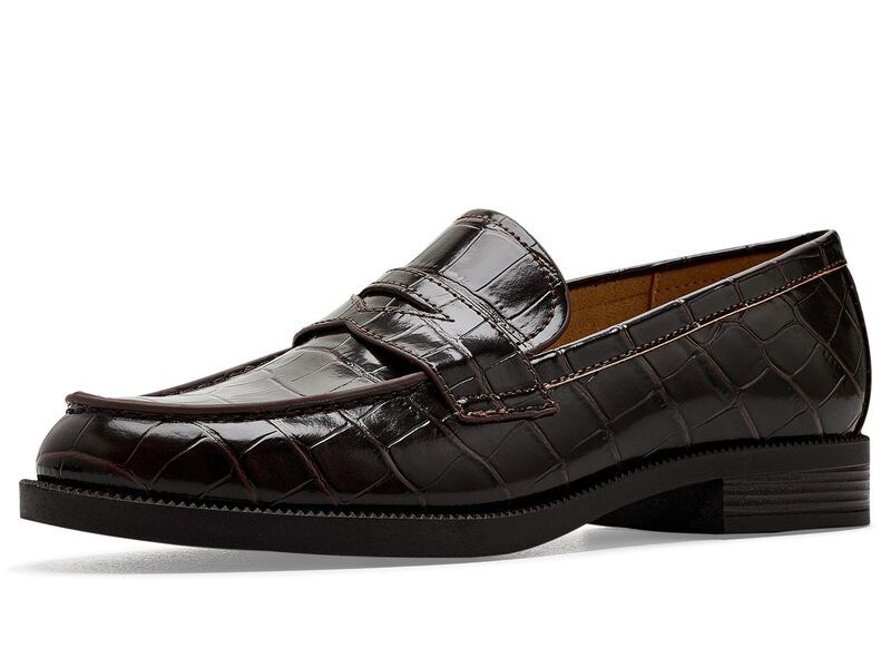 ナインウェスト レディース シューズ スリッポン・ローファー Nine West Berg Dark Brown Croc ブラウン