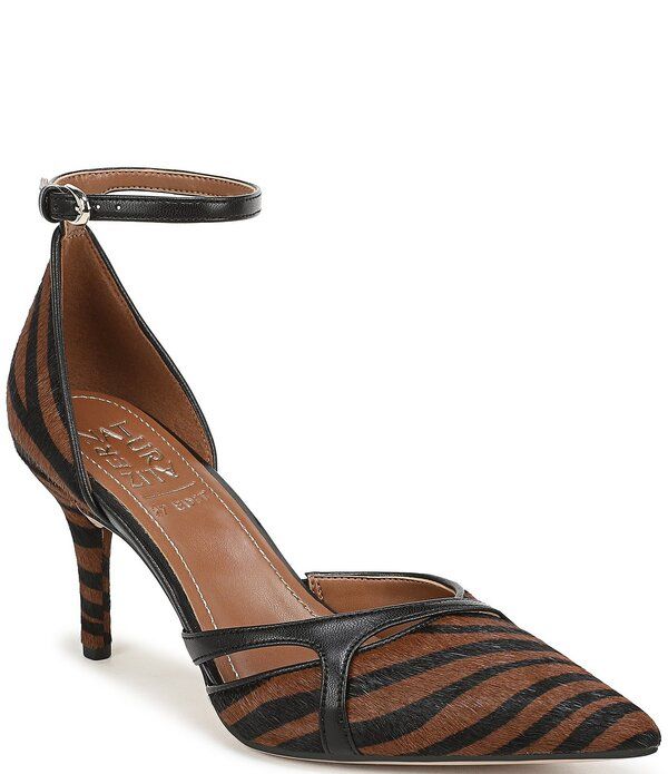 ナチュライザー レディース シューズ ヒール プリント アンクル Naturalizer Bliss Calf Hair Zebra Print Pointed Toe Ankle Strap Dre