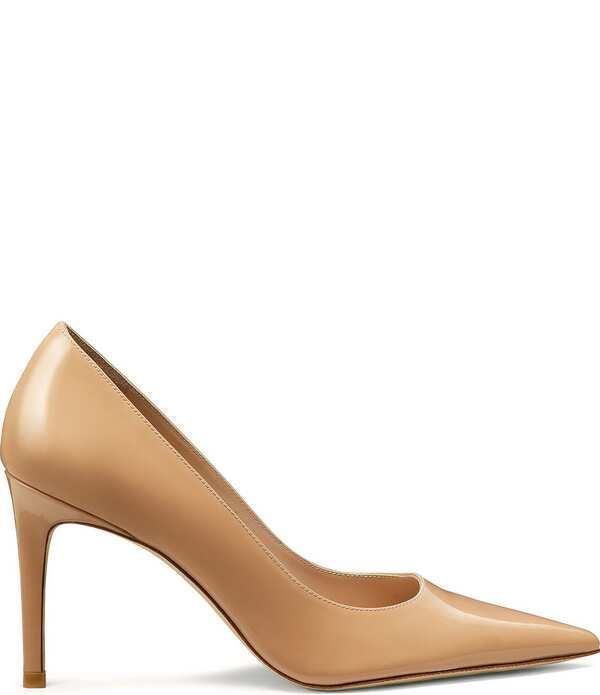 スチュアート ワイツマン レディース シューズ ヒール レザー Stuart Weitzman Stuart Power 85 Patent Leather Pointed Toe Stiletto
