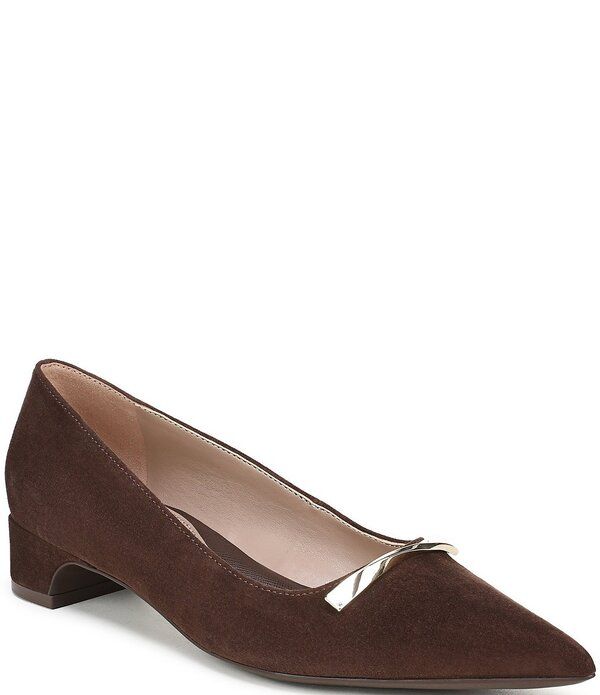 ナチュライザー レディース シューズ ヒール スエード Naturalizerumi Suede Twist Bar Pointed Toe Pumps Chocolate チョコレート
