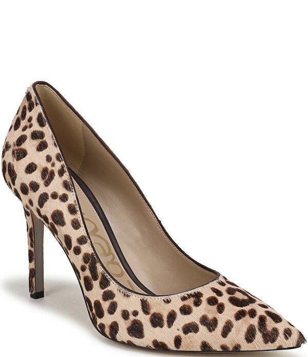 サムエデルマン レディース シューズ ヒール プリント Sam Edelman Hazeleopard Print Calf Hair Pumpsand Multi サンド