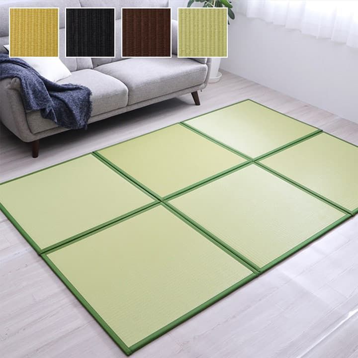 日本製 水拭きできる ポリプロピレン 置き畳 ユニット畳 軽量 軽い シンプル 67×67×1.7cm (6枚1セット) 20,040円