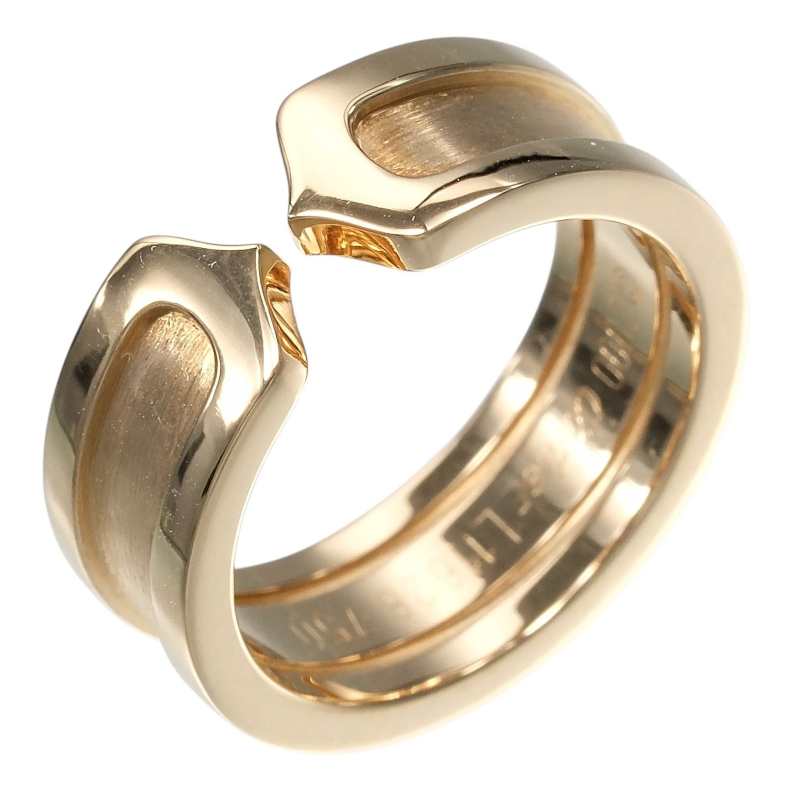 【CARTIER】カルティエ 2C K18イエローゴールド 7号 レディース 7.13g リング・指輪