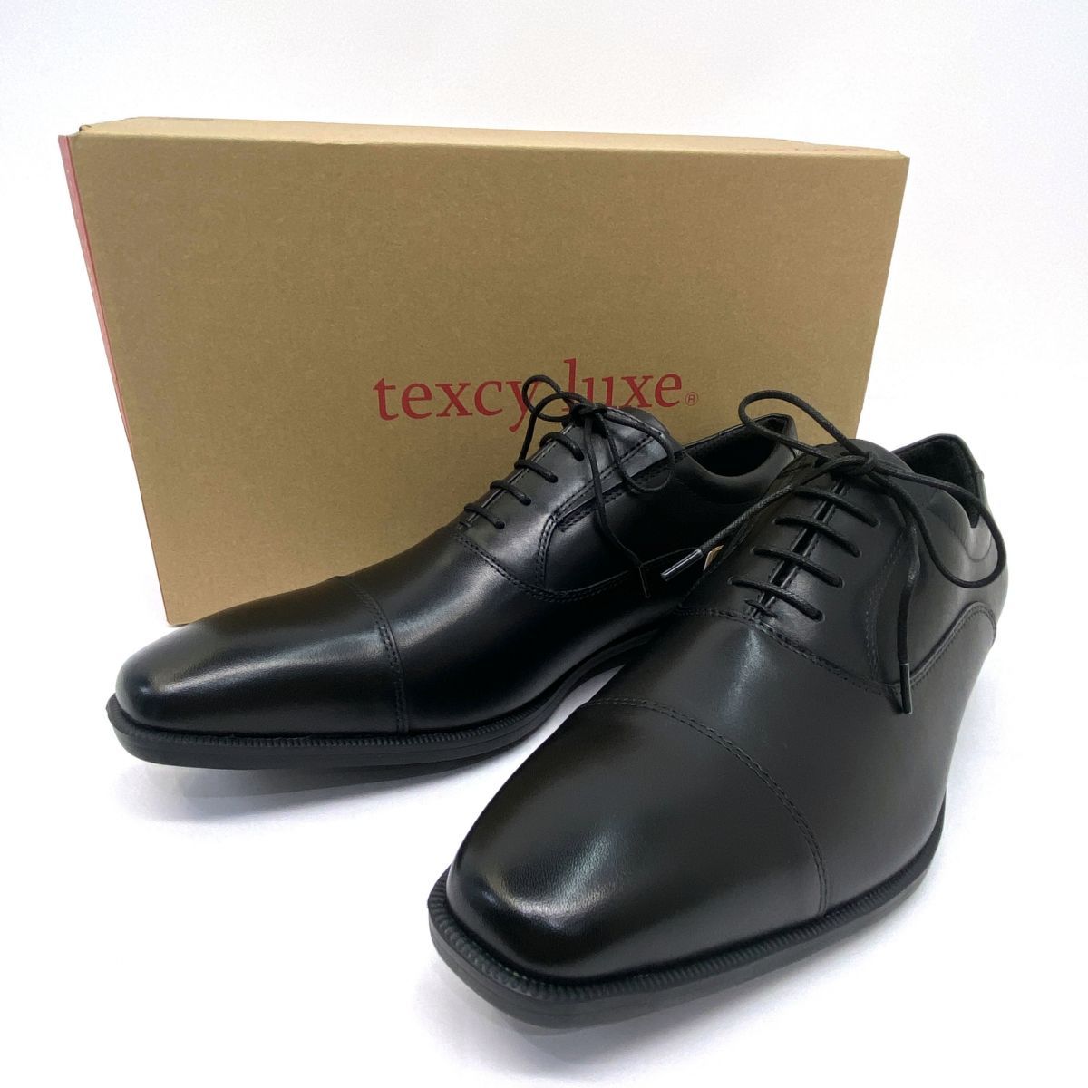 未使用】ASICS texcy luxe テクシーリュクス ストレートチップ ビジネスシューズ TU-7010 25.0cm UScm 箱有 7,040円