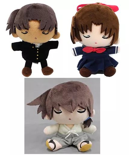 【中古】雑貨 服部平次＆遠山和葉＆沖田総司 おすわりぬいぐるみ(マスコット)3点セット(関西組ver.) 「名探偵コナン」 週刊少年サンデー 応募者全員サービス