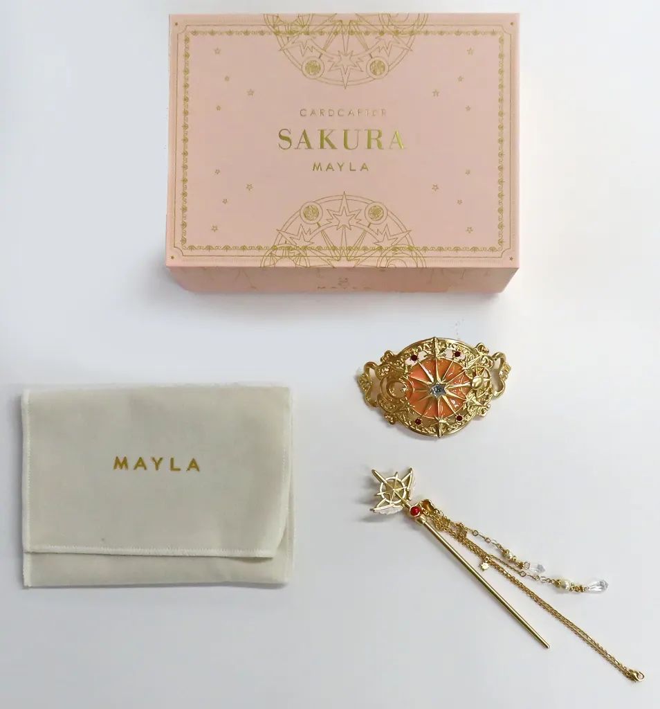 【中古】銀製品・指輪・アクセサリー 木之本桜 アイコニック ヘアオブジェ マジェステ＋簪 「カードキャプターさくら×MAYLA」