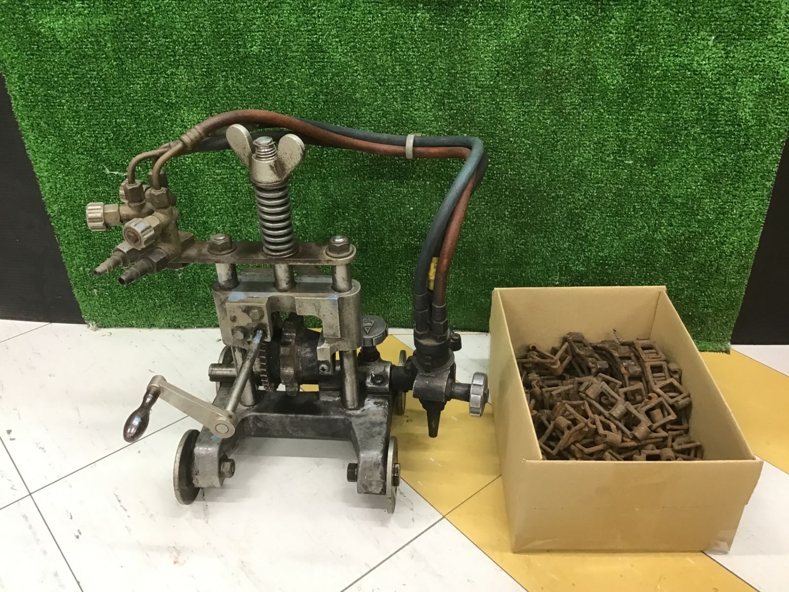動作未確認【ジャンク品】小池酸素工業 パイプ切断機 PICLE1-II パイクル1号II型 ガス切 溶断♪アクトツール富山店♪窓