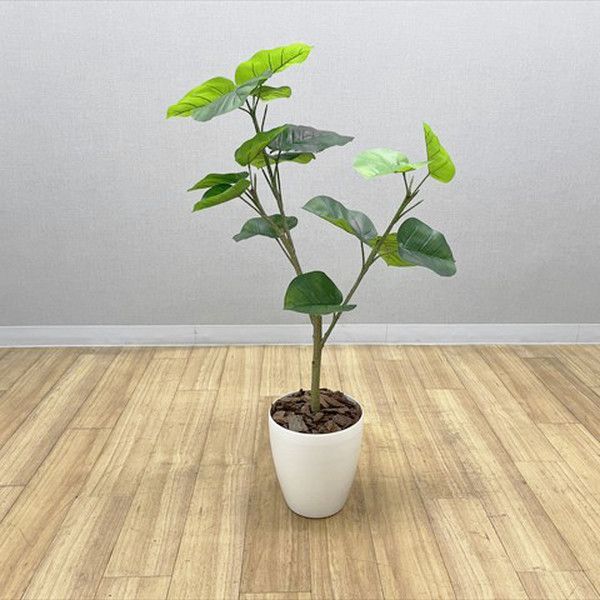 フラワーボックス フェイクグリーン 人工観葉植物 オフィスグリーン ホワイト